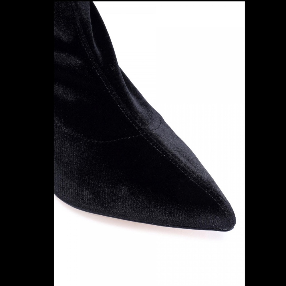 Sigerson Morrison High Heel Hye Velvet Boots - Picture 3 of 5